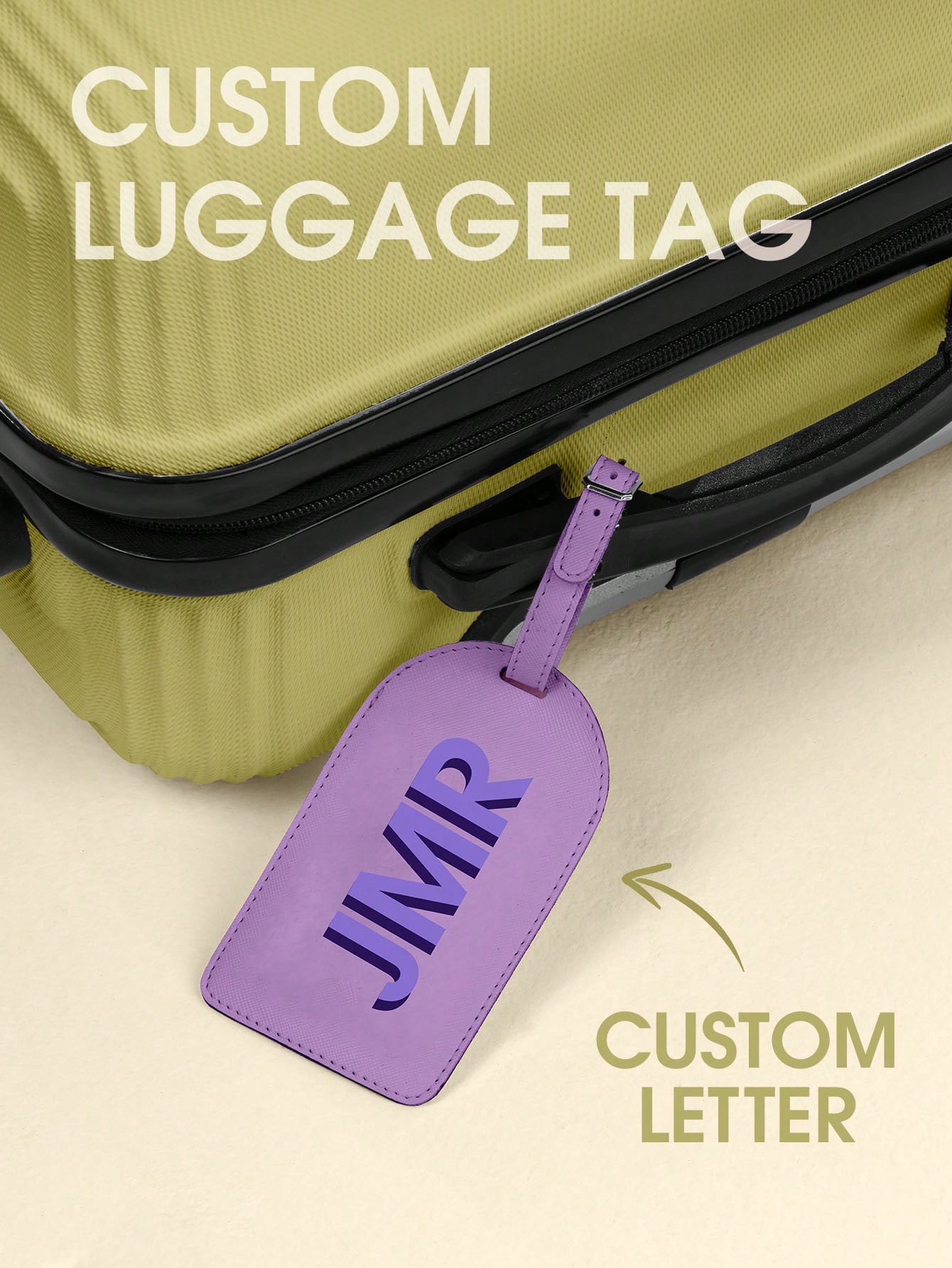 Label Maker - Gepersonaliseerde initialen bagagelabel, op maat gemaakte