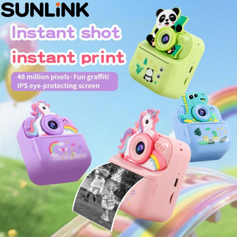 Photo Printer - 1pc instant camera voor kinderen, videofotoprinter,