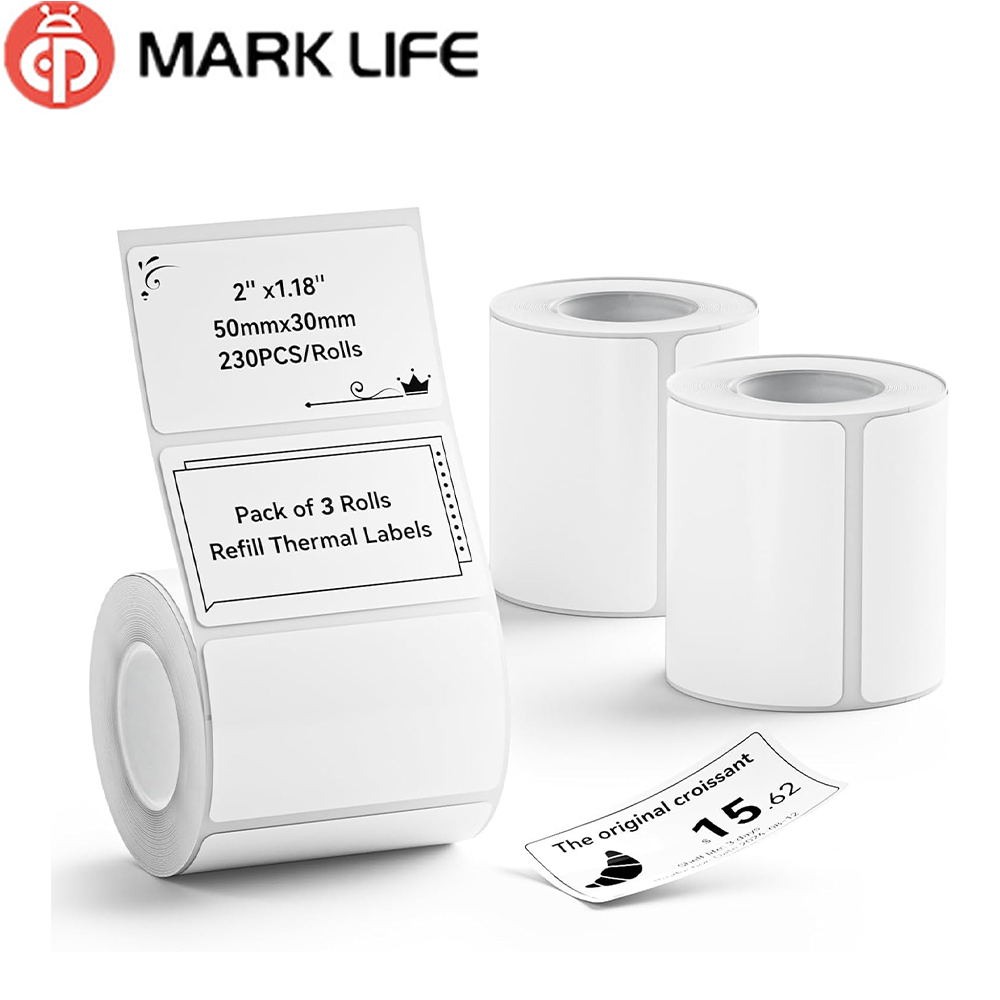 Label Printer - Marklife witte, waterbestendige, zelfklevende, oliebestendige thermische