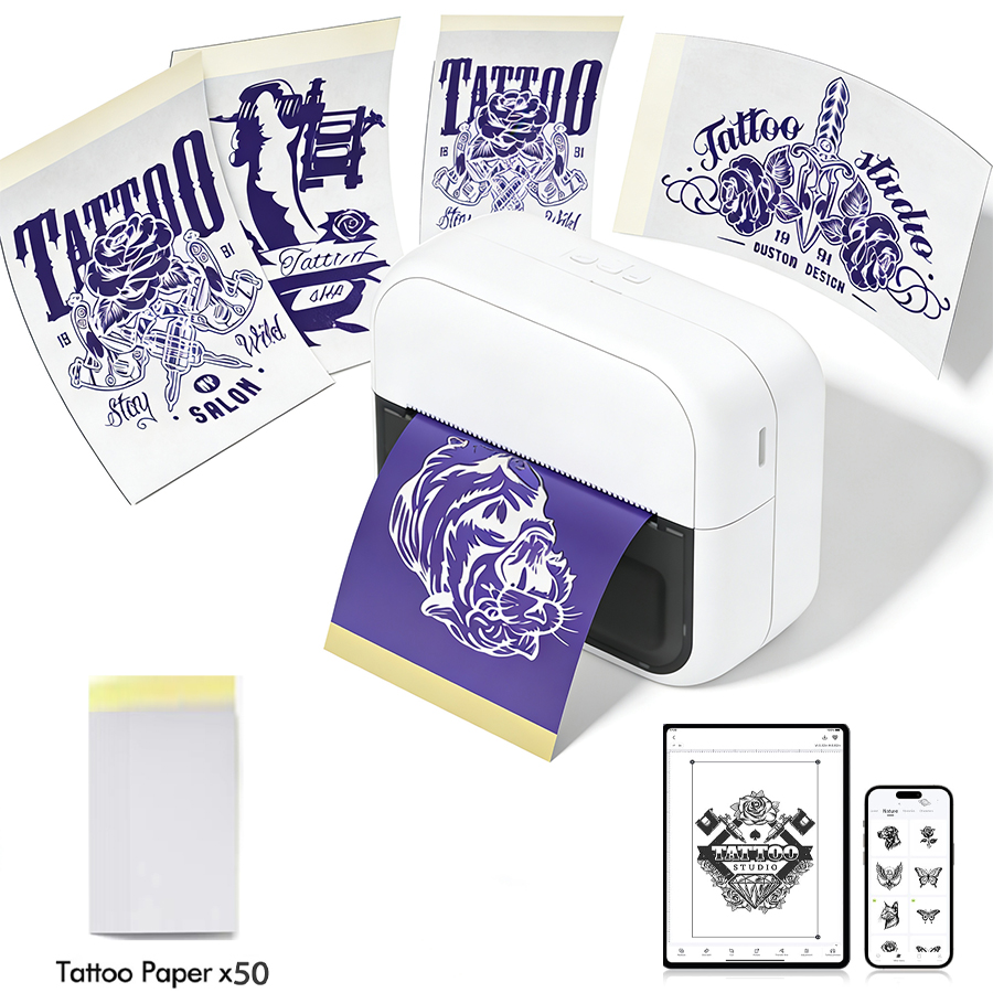 C50 Mini Draadloze Tattoo Prin - Commercial Book Printing Machines recensie en prijs