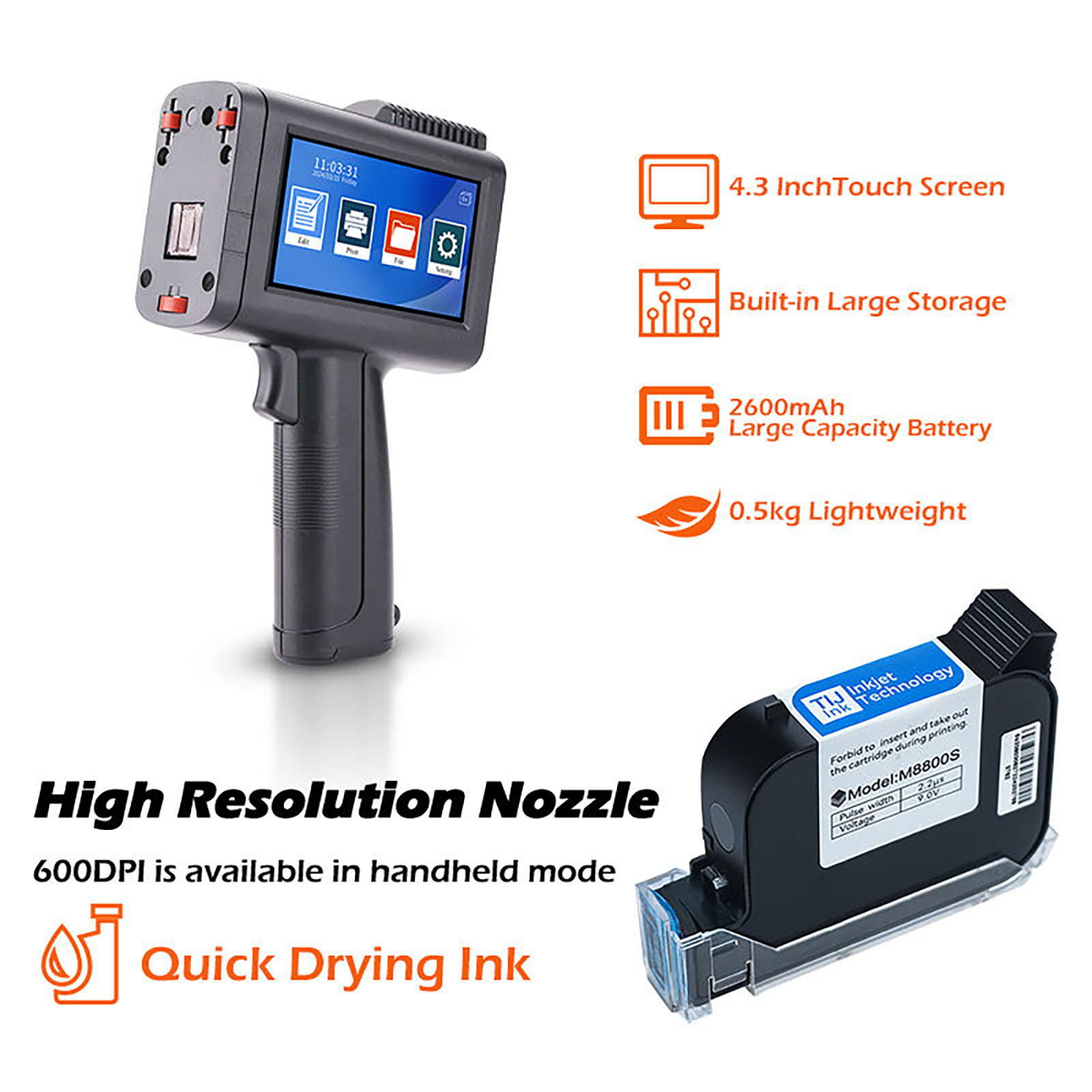 ZM-C13 12,7 mm draagbare mini- - Barcode Printer recensie en prijs