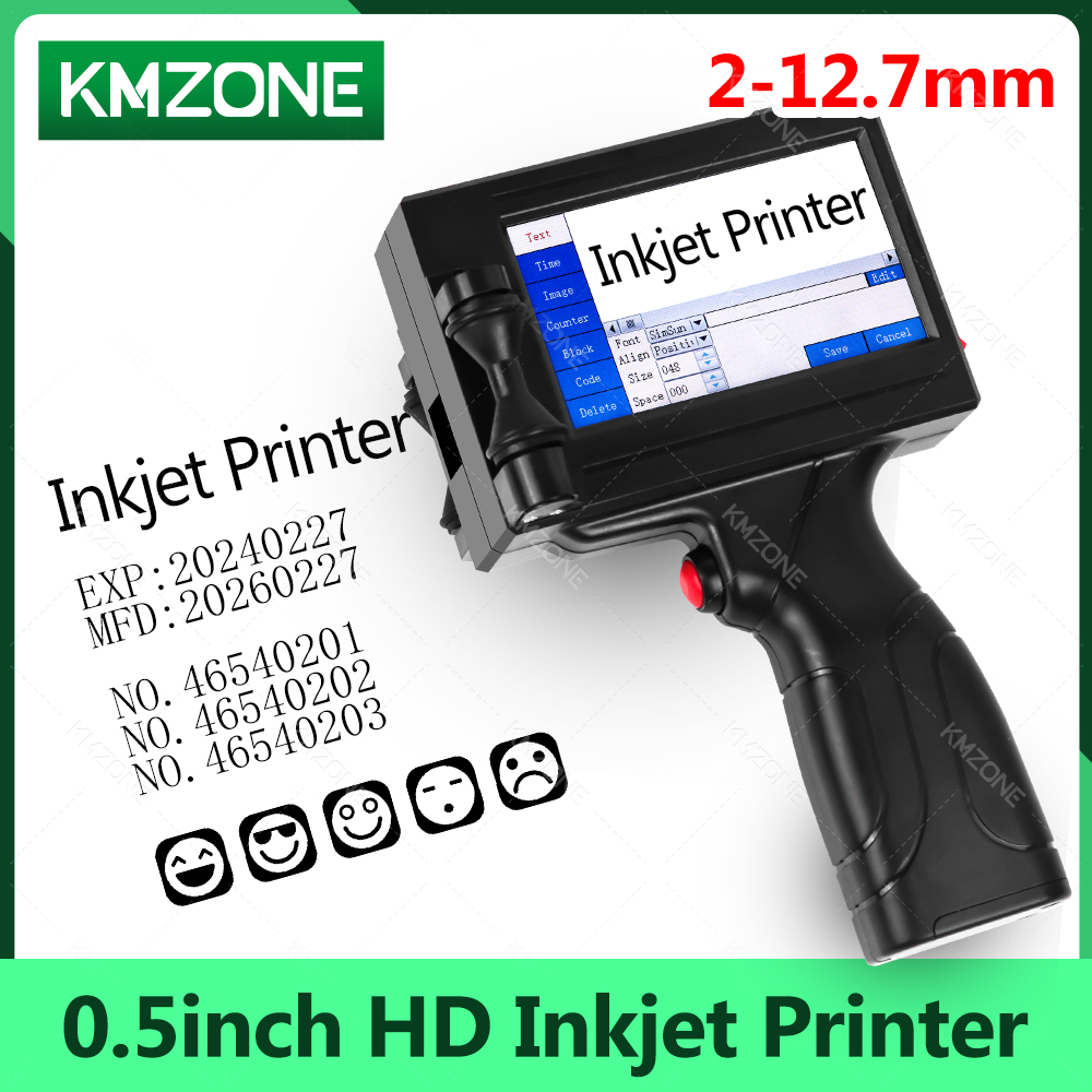 12,7 mm draagbare inkjetprinte - Commercial Book Printing Machines recensie en prijs