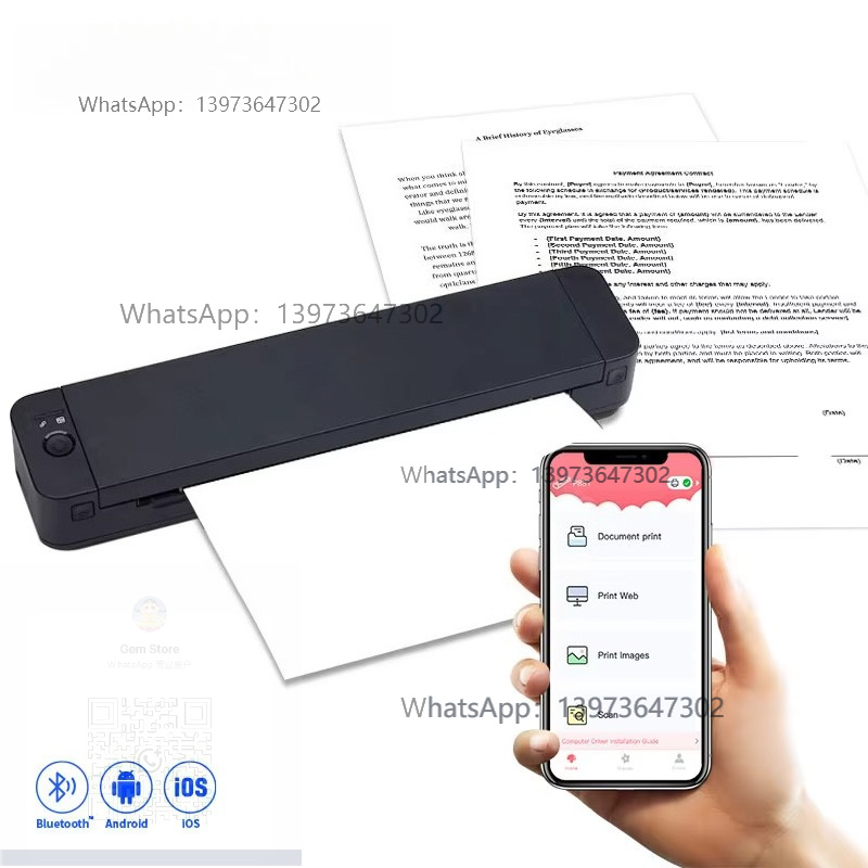 NIEUW 300 dpi draagbare A4-pri - Thermal Printer recensie en prijs